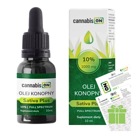 Olejek konopny 10% 1000mg CBD 10ml