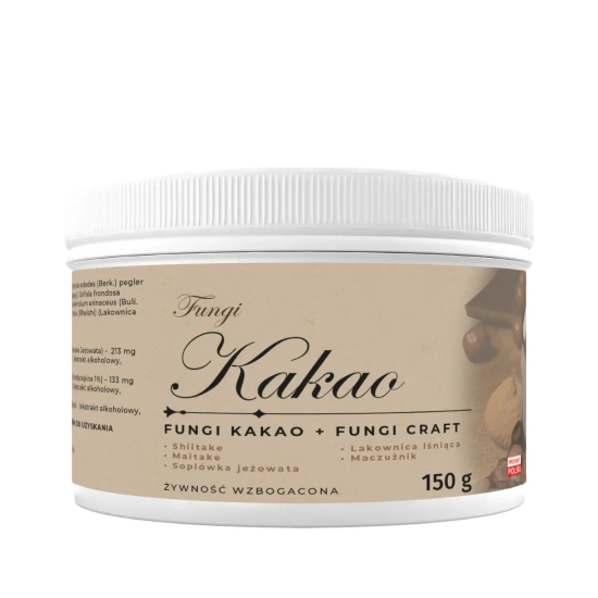 Kakao z grzybami Lions Mane Cordyceps Shiitake Reishi