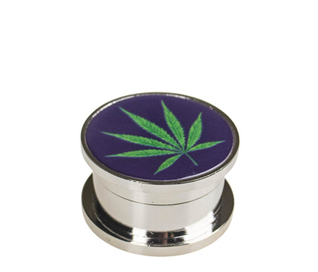 Metalowy młynek do suszu 3-częściowy BUDDIES LEAF