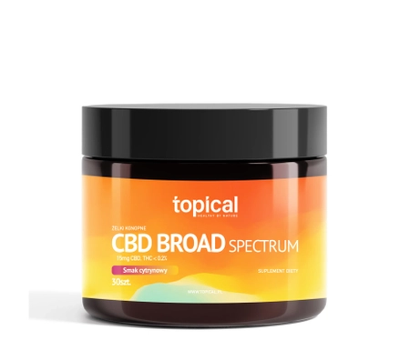 Żelki CBD cytrynowe Broad Spectrum - Topical