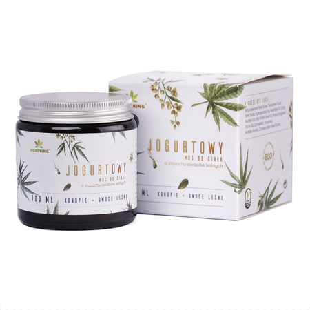 Jogurtowy mus konopny z CBD - HEMPKING