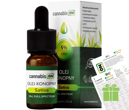 Olejek konopny 5%  500mg CBD 10ml