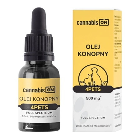 Olej konopny 4PETS 500mg -10ml