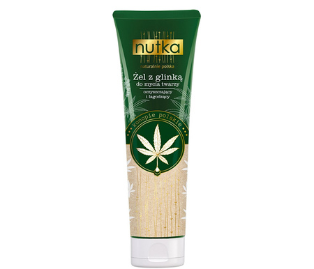 Żel z glinką do mycia twarzy oczyszczający i łagodzący - NUTKA 