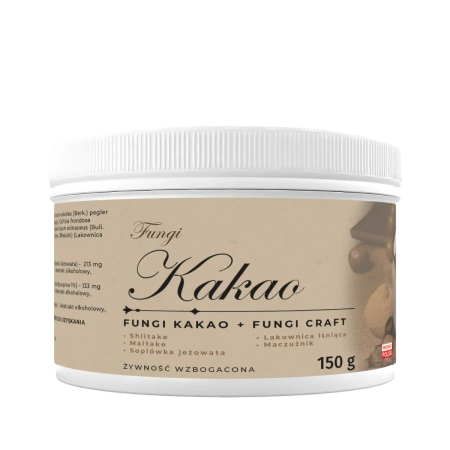 Kakao z grzybami Lions Mane Cordyceps Shiitake Reishi